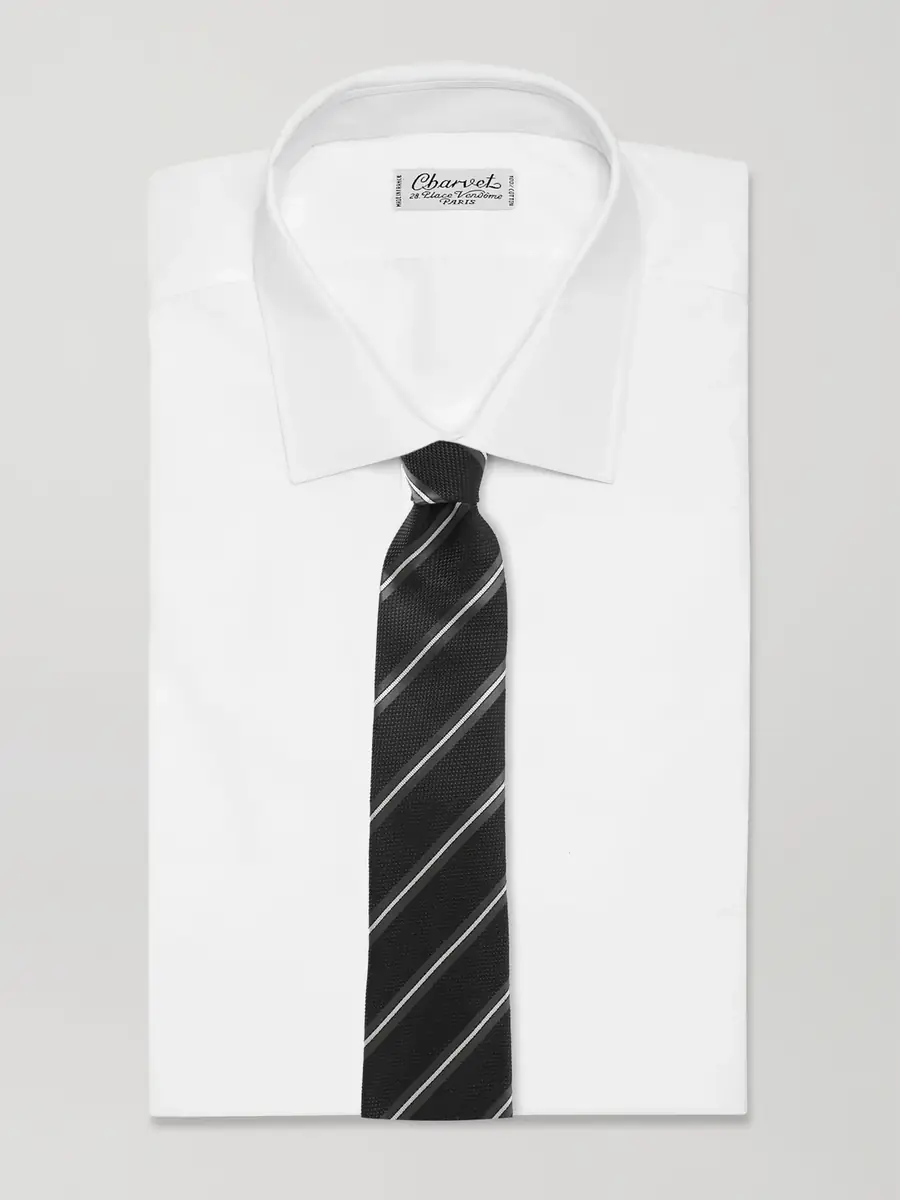 Tom Ford 8cm Striped Knitted Silk Tie - Men | Thumbnail 2