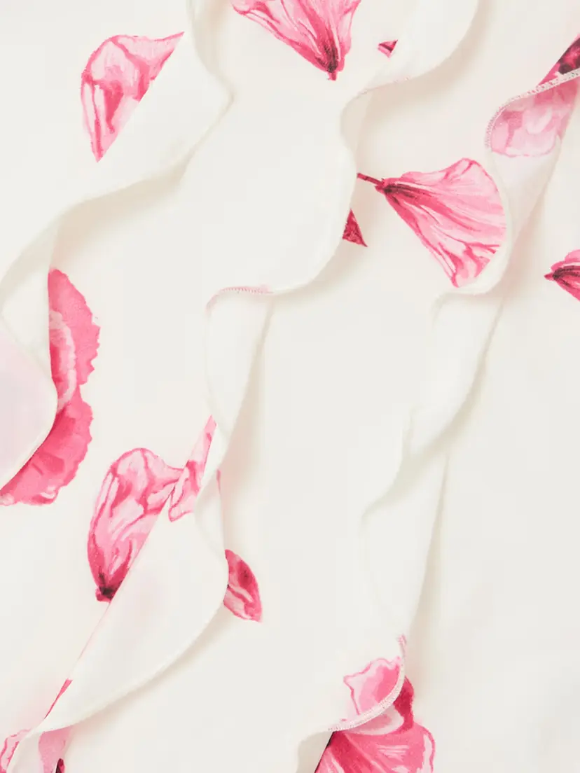 Emilia Wickstead Fleurine Ruffled Floral-print Silk Crepe De Chine Halterneck Gown | Thumbnail 4 Emilia Wickstead Fleurine Ruffled Floral-print Silk Crepe De Chine Halterneck Gown | Thumbnail 4