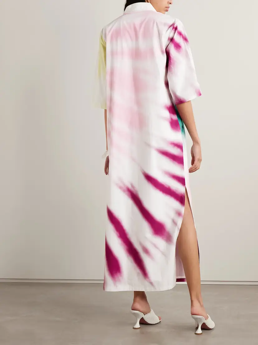 Rosie Assoulin Oversized Tie-dyed Cotton-poplin Maxi Shirt Dress | Thumbnail 3