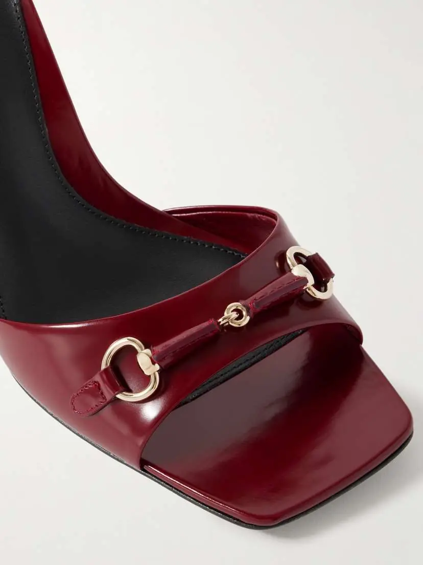 Gucci Selene Horsebit-embellished Patent-leather Mules | Thumbnail 4 Gucci Selene Horsebit-embellished Patent-leather Mules | Thumbnail 4