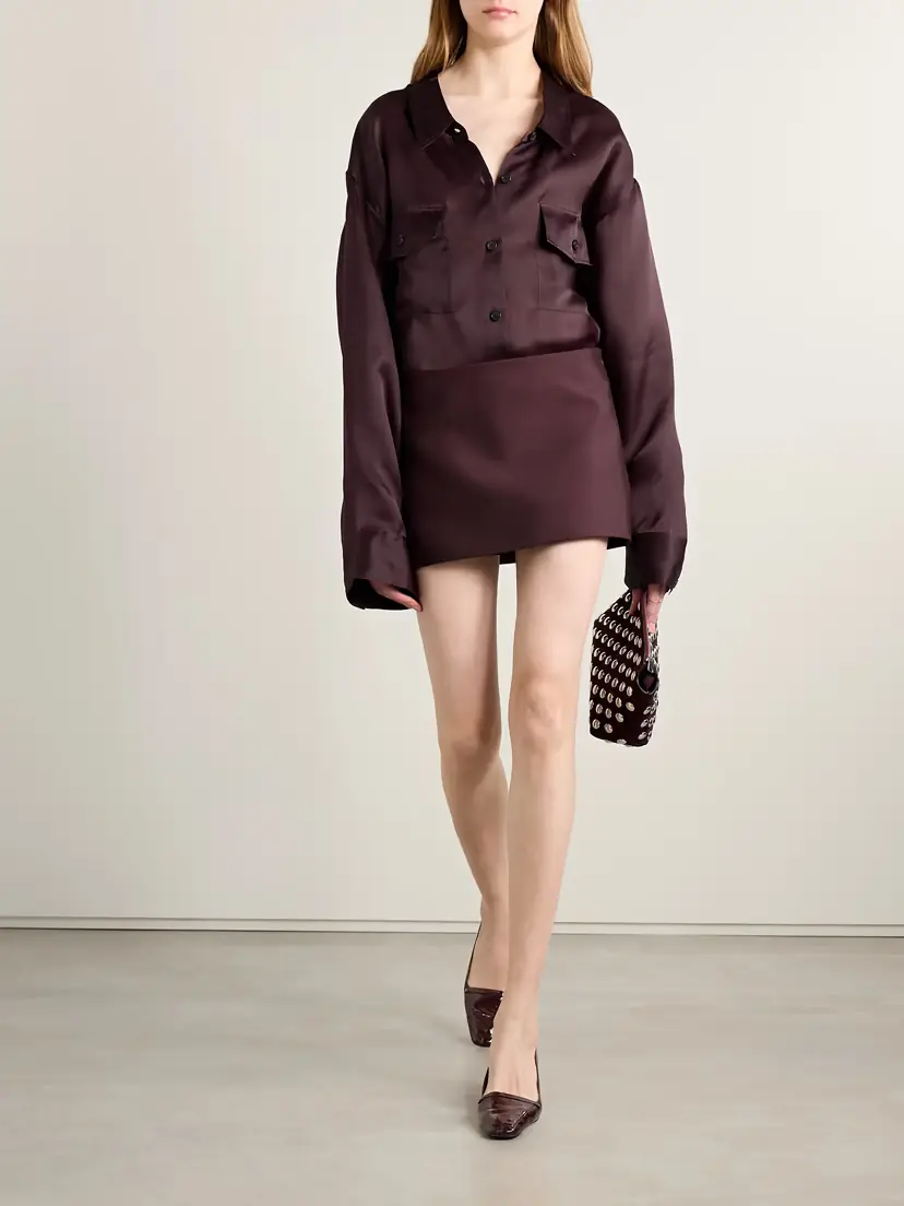 Khaite Matteo Oversized Silk-organza Shirt | Thumbnail 2
