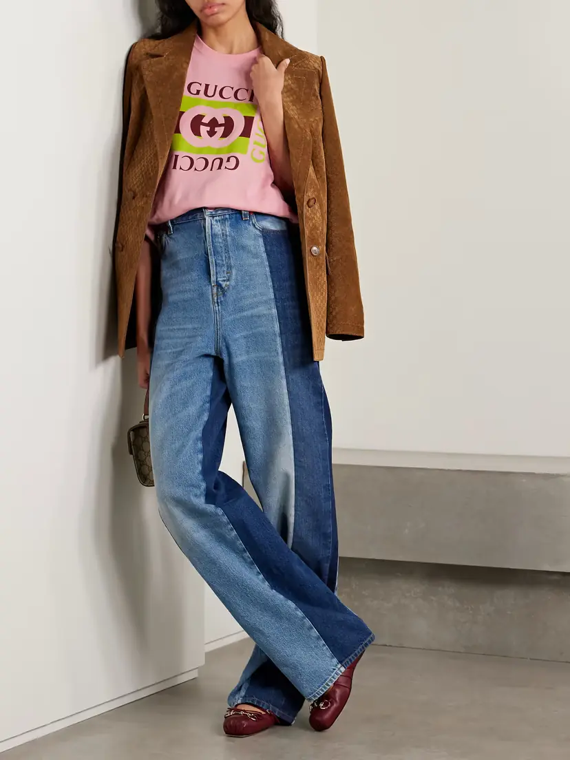 Gucci Oversized Printed Cotton-jersey T-shirt | Thumbnail 2