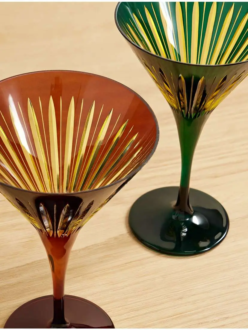 L'Objet Prism Set Of Four Martini Glasses | Thumbnail 3 L'Objet Prism Set Of Four Martini Glasses | Thumbnail 3