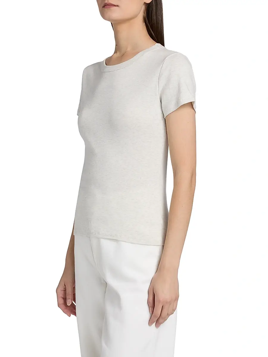 Leset Women's Nando Slim Fit Cotton T-Shirt - Black | Thumbnail 4