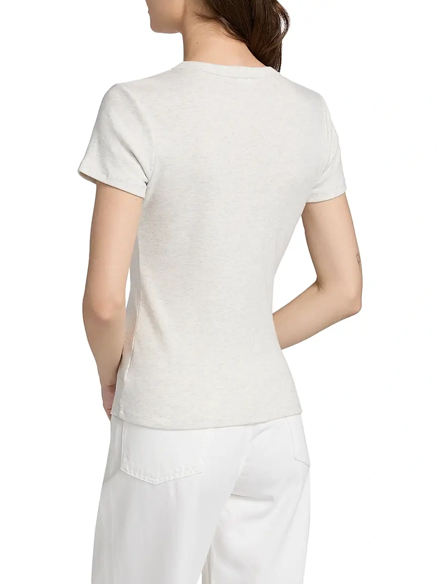 Leset Women's Nando Slim Fit Cotton T-Shirt - Black | Thumbnail 5