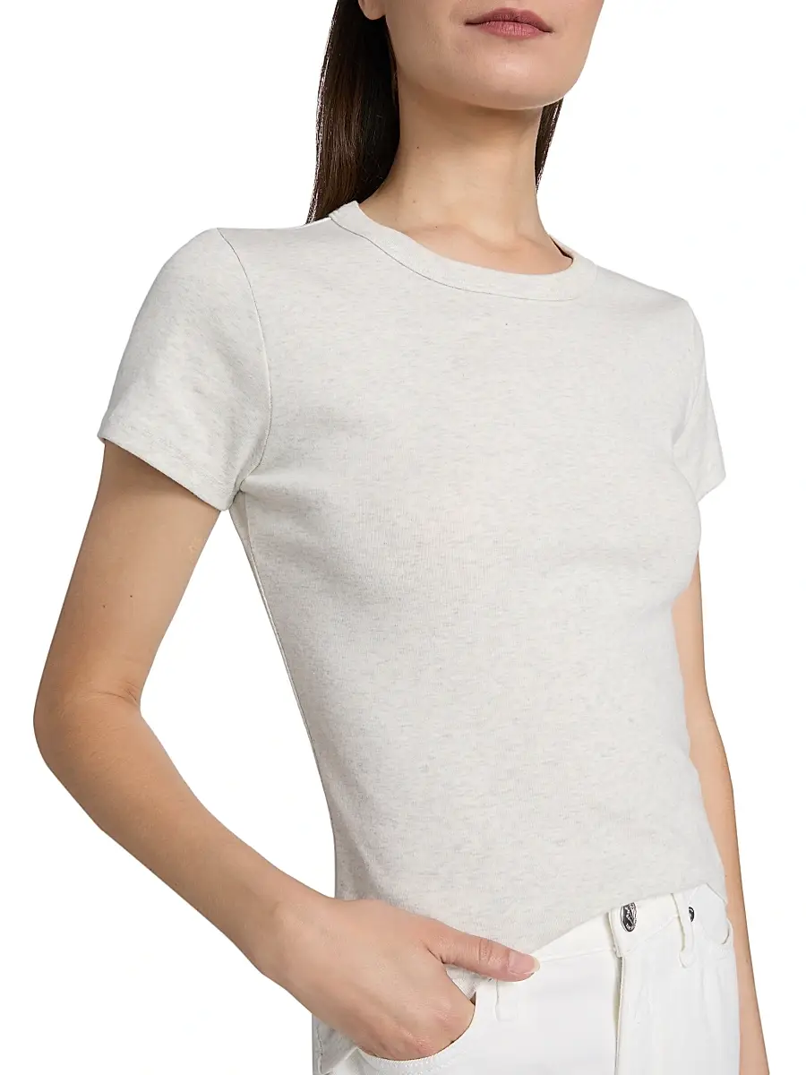 Leset Women's Nando Slim Fit Cotton T-Shirt - Black | Thumbnail 6
