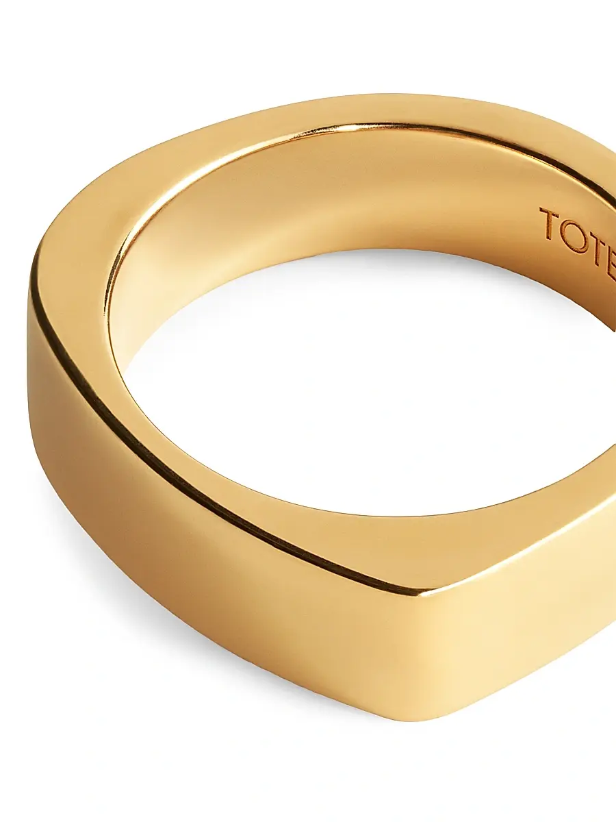 TOTEME Women's 18kt Gold-Plated Signature Ring | Thumbnail 4 TOTEME Women's 18kt Gold-Plated Signature Ring | Thumbnail 4