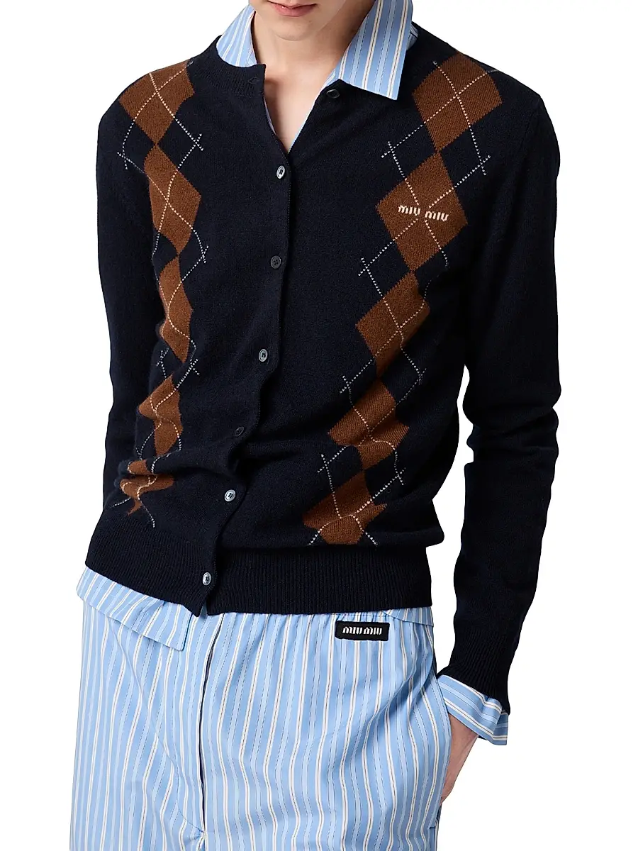 Miu Miu Women's Cashmere Cardigan | Thumbnail 2 Miu Miu Women's Cashmere Cardigan | Thumbnail 2