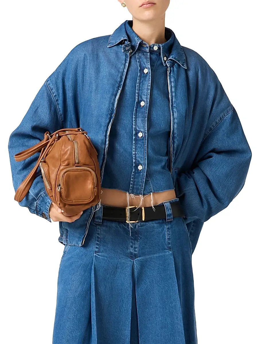 Miu Miu Women's Denim Shirt | Thumbnail 2