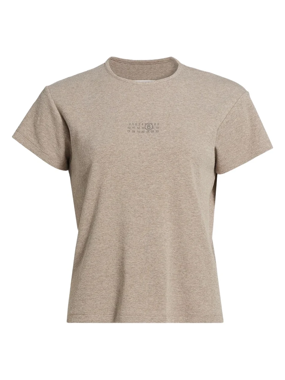 MM6 MAISON MARGIELA Women's Stretch Cotton-Virgin Wool T-Shirt