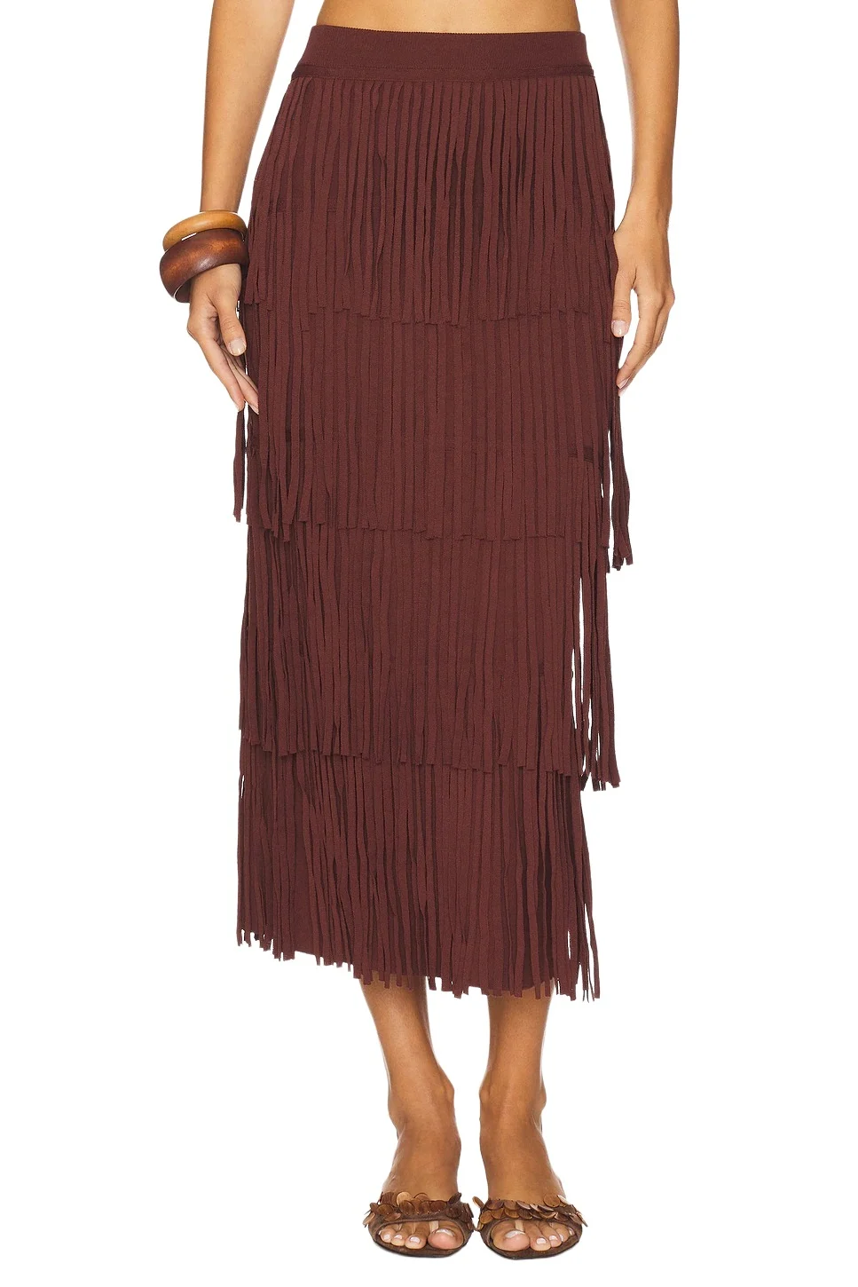 SIMONMILLER Za Za Knit Fringe Skirt