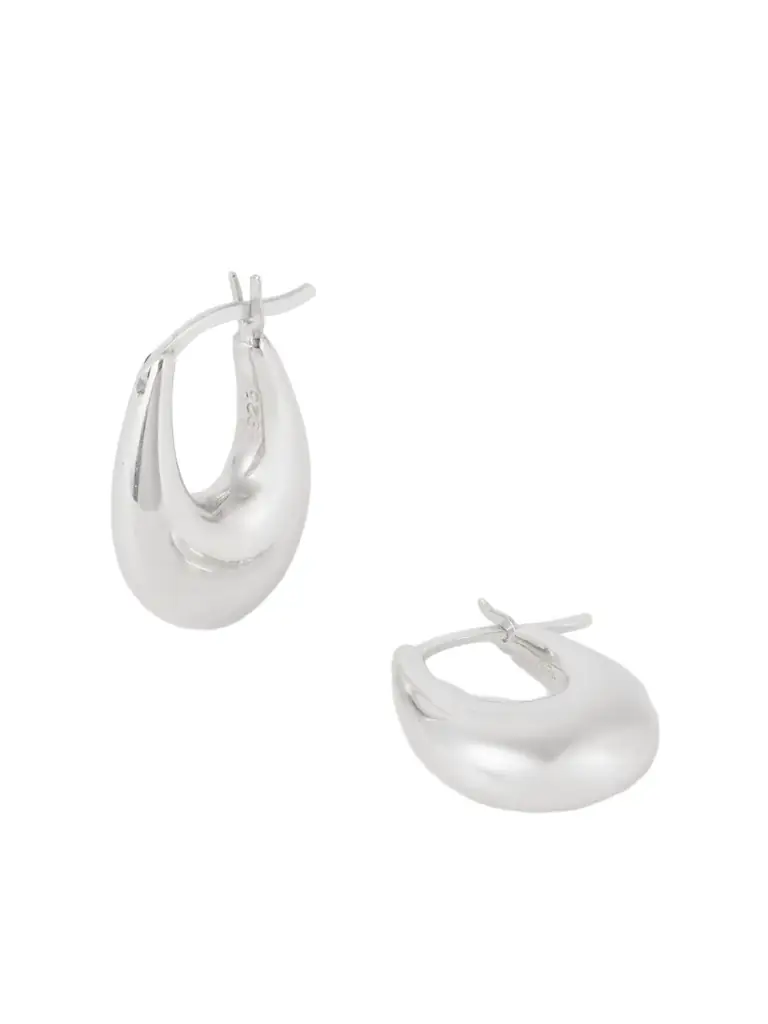 Sophie Buhai Small Etruscan Silver Hoop Earrings | Image 1 Sophie Buhai Small Etruscan Silver Hoop Earrings | Image 1