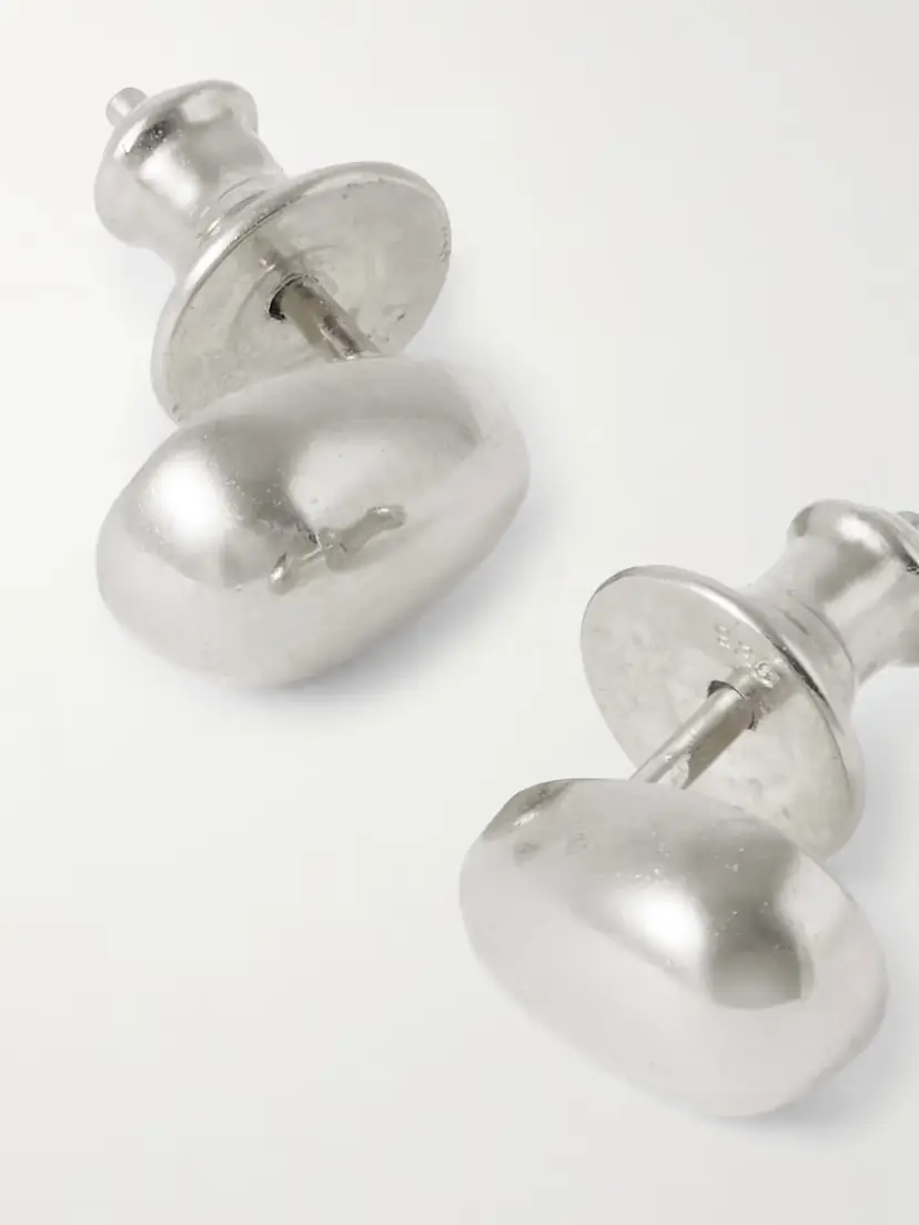 Sophie Buhai Tiny Egg Silver Earrings | Thumbnail 3