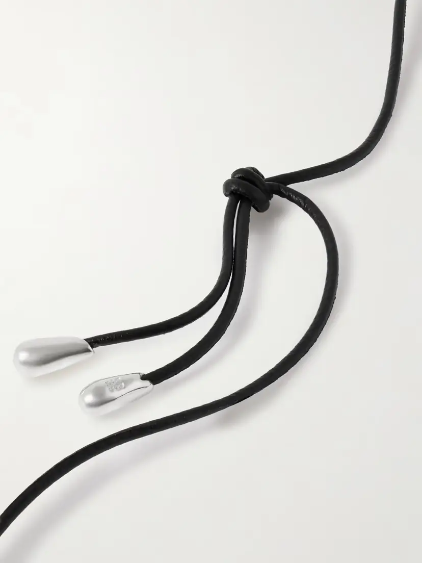 Sophie Buhai Medium Full Moon Cord And Silver Necklace | Thumbnail 3 Sophie Buhai Medium Full Moon Cord And Silver Necklace | Thumbnail 3