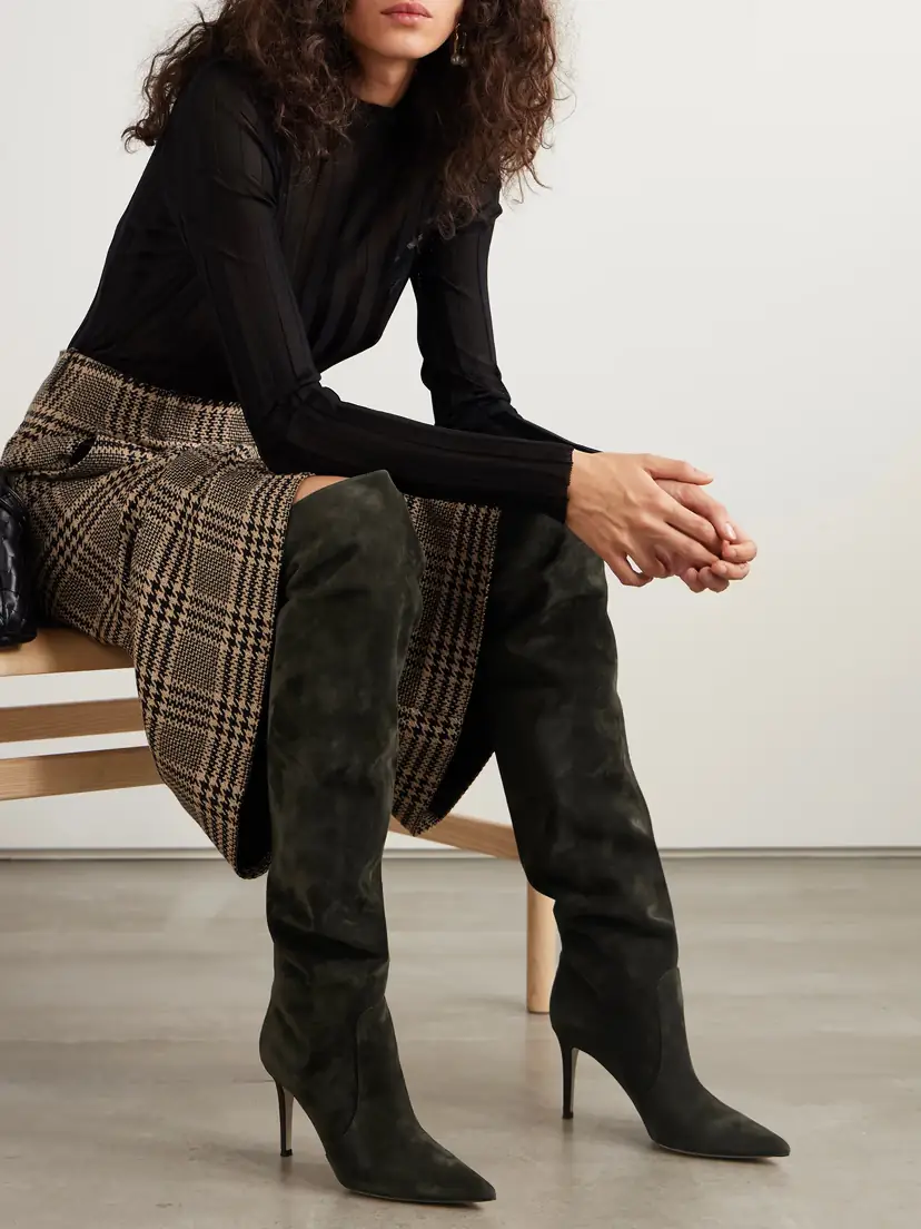Gianvito Rossi Hansen 85 Suede Over-the-knee Boots | Thumbnail 2 Gianvito Rossi Hansen 85 Suede Over-the-knee Boots | Thumbnail 2