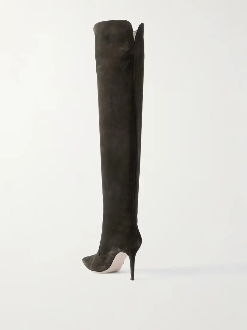 Gianvito Rossi Hansen 85 Suede Over-the-knee Boots | Thumbnail 3 Gianvito Rossi Hansen 85 Suede Over-the-knee Boots | Thumbnail 3
