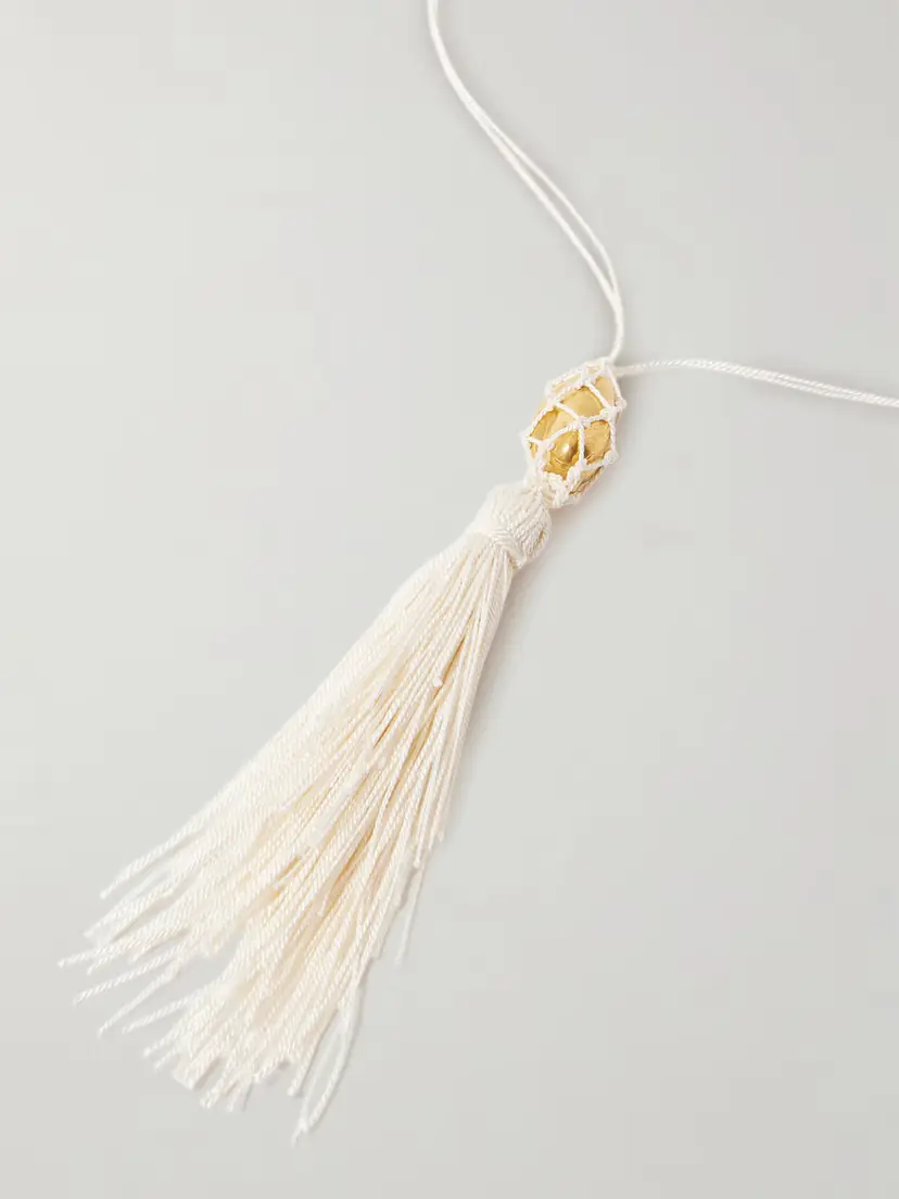 Alighieri Melody Cord And Gold-plated Necklace - Neutrals | Thumbnail 4