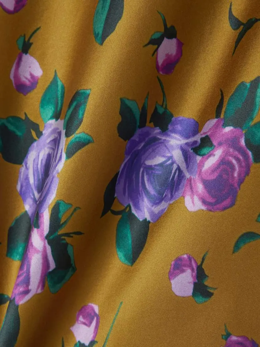 Saint Laurent Floral-print Silk-satin Midi Skirt | Thumbnail 5 Saint Laurent Floral-print Silk-satin Midi Skirt | Thumbnail 5