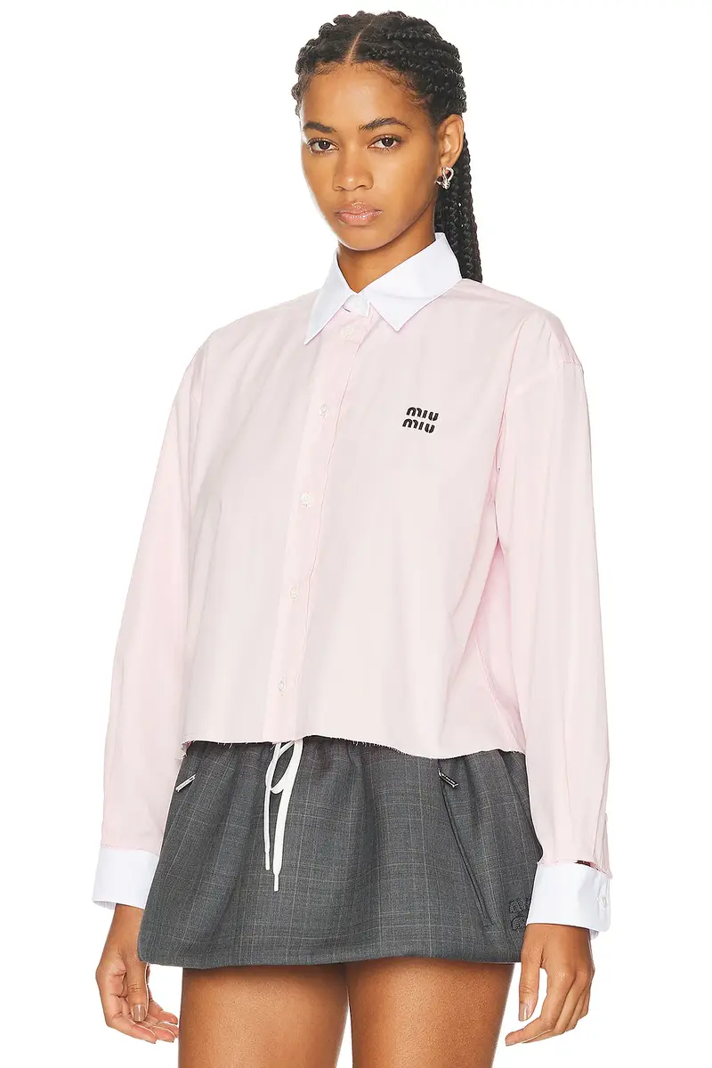 Miu Miu Button Up Top | Thumbnail 2 Miu Miu Button Up Top | Thumbnail 2