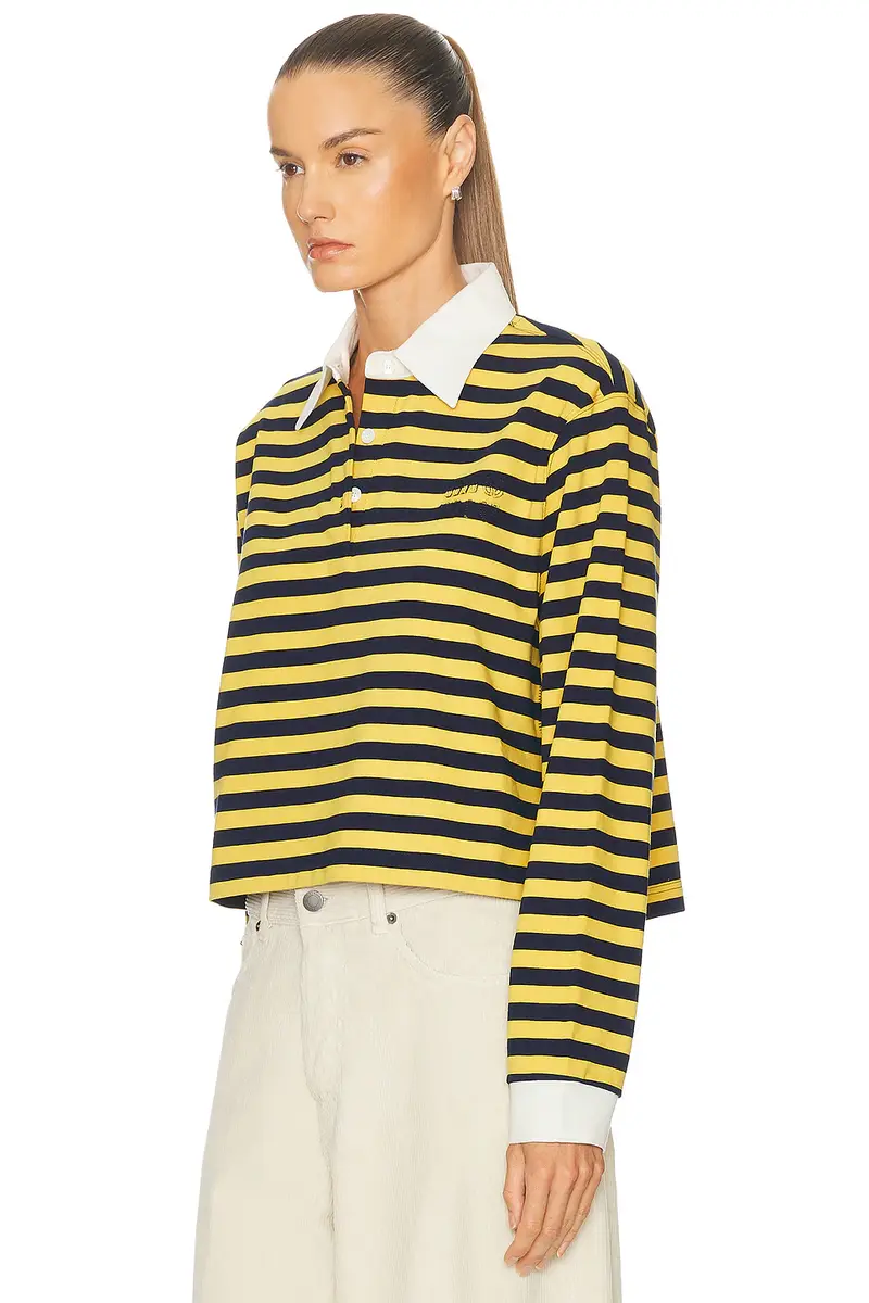 Miu Miu Long Sleeve Rugby Top | Thumbnail 2 Miu Miu Long Sleeve Rugby Top | Thumbnail 2