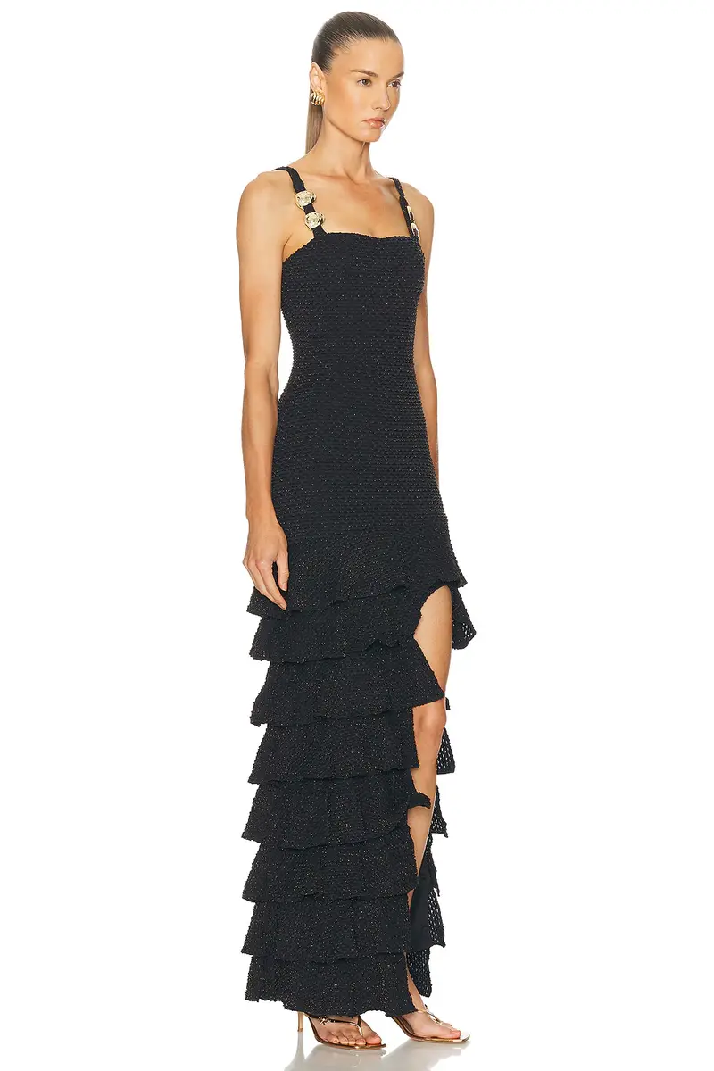 PatBo Gavea Mesh Flutter Midi Dress | Thumbnail 2