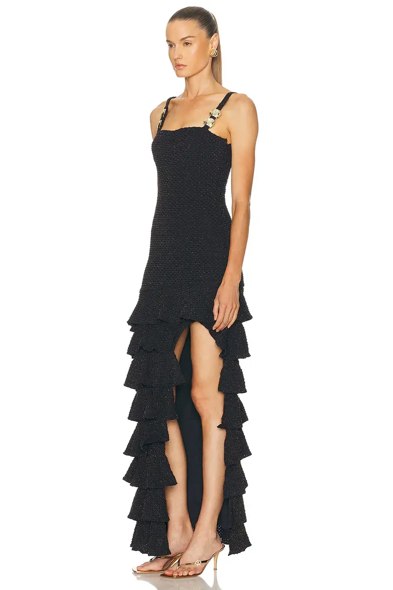 PatBo Gavea Mesh Flutter Midi Dress | Thumbnail 3