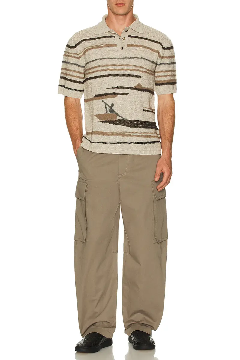 Bottega Veneta Washed Irregular Cotton Twill Cargo Trousers | Thumbnail 5