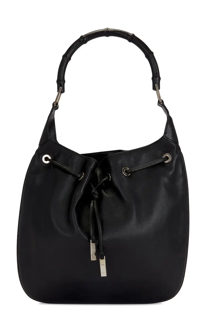 gucci Gucci X Tom Ford Bamboo Drawstring Shoulder Bag | Image 1 gucci Gucci X Tom Ford Bamboo Drawstring Shoulder Bag | Image 1
