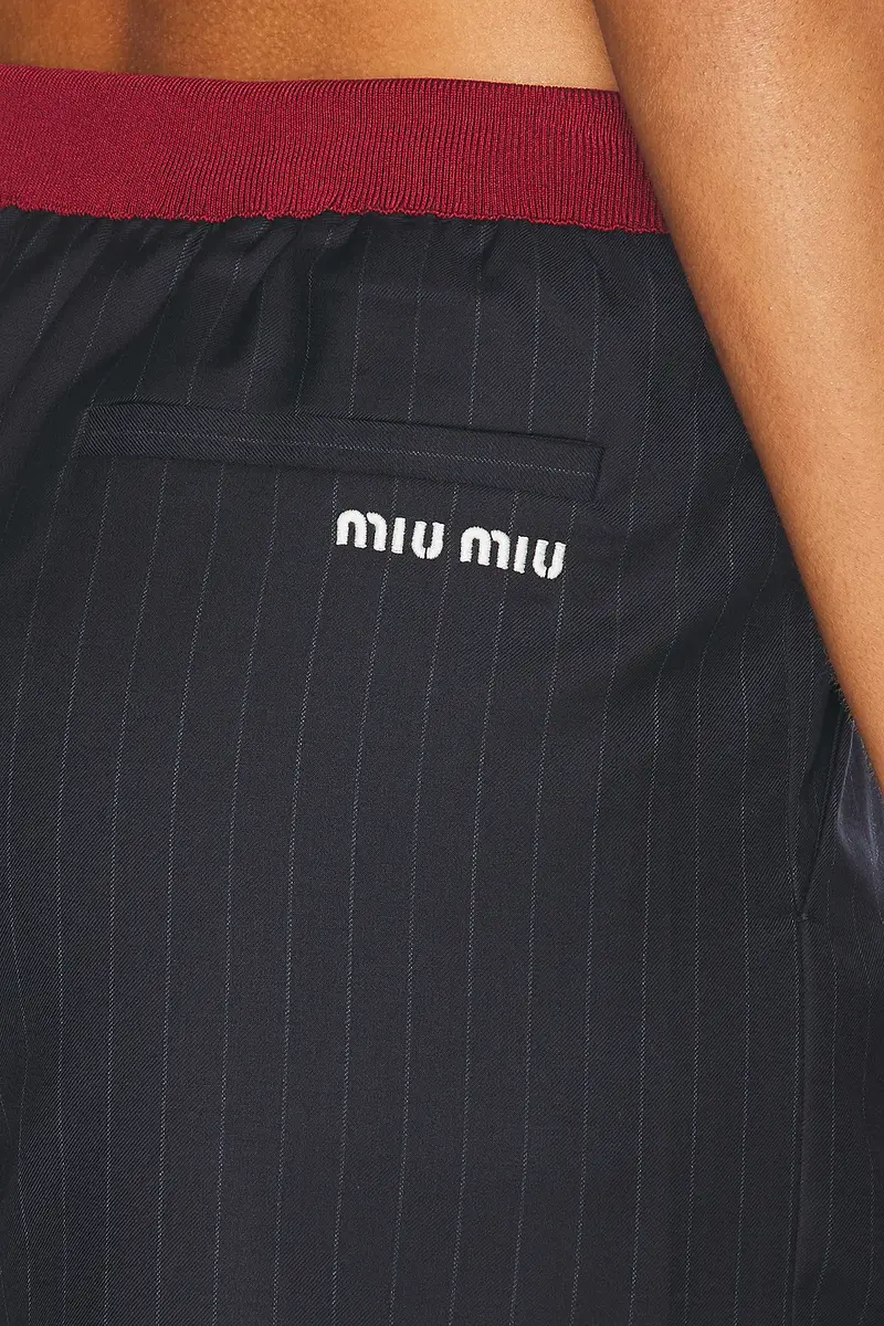 Miu Miu Drawstring Waist Mini Short | Thumbnail 6
