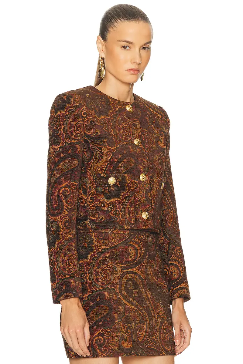 Chloé Paisley Jacquard Jacket | Thumbnail 2 Chloé Paisley Jacquard Jacket | Thumbnail 2