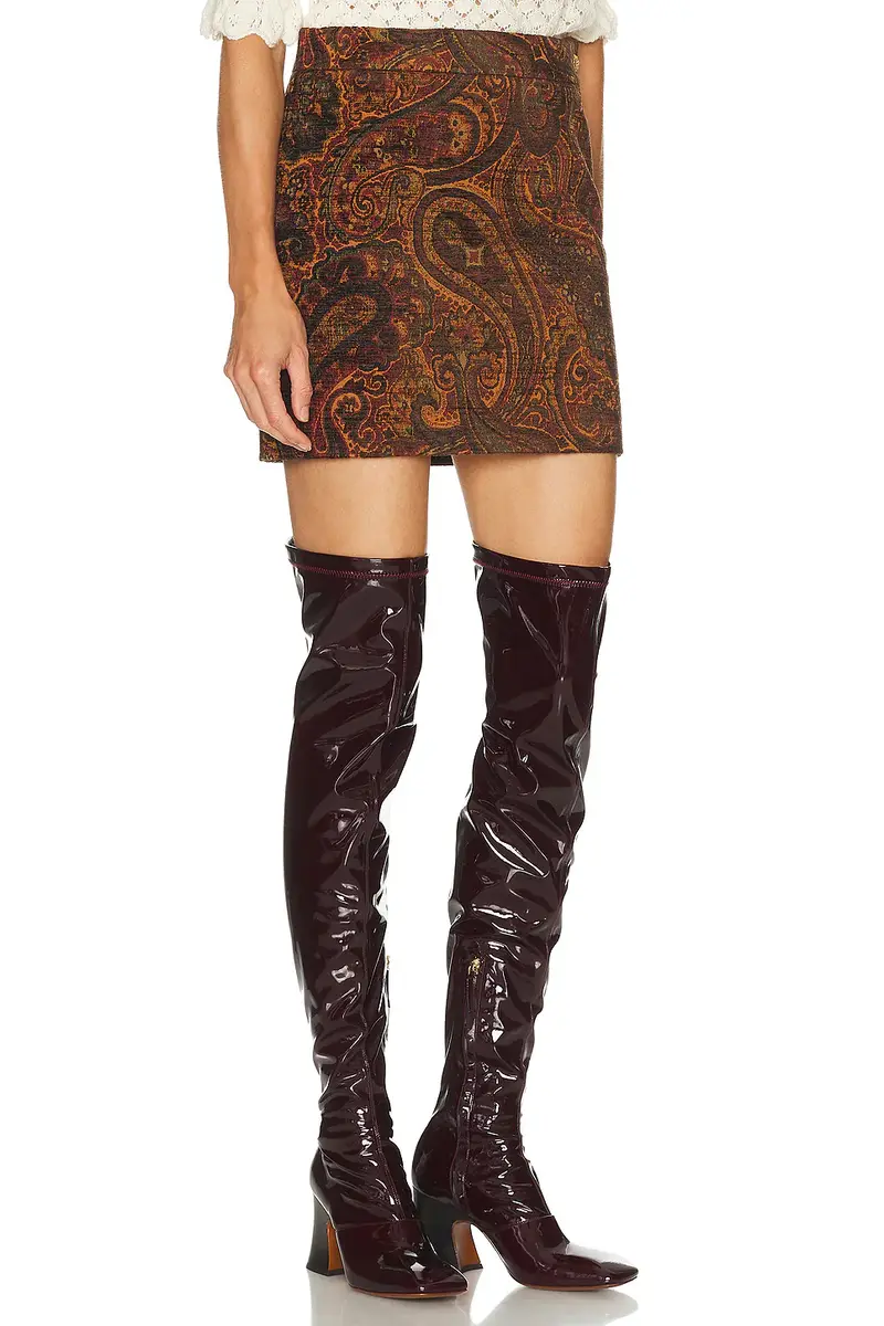 Chloe Wool Paisley Skirt | Thumbnail 2 Chloe Wool Paisley Skirt | Thumbnail 2