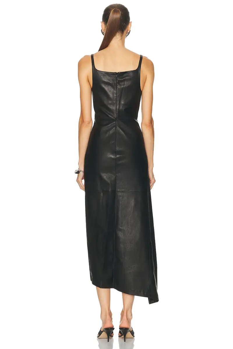 Rabanne Leather Midi Dress | Thumbnail 4 Rabanne Leather Midi Dress | Thumbnail 4