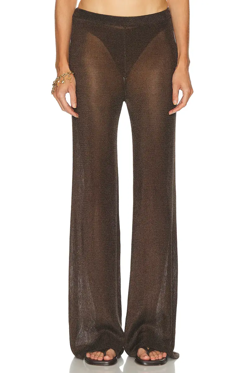 SEROYA Sheldon Metallic Knit Pant | Image 1 SEROYA Sheldon Metallic Knit Pant | Image 1
