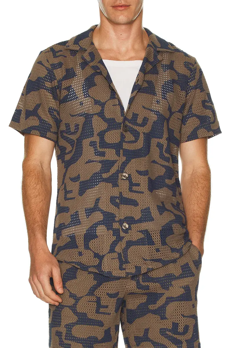 OAS Morel Puzzlotec Cuba Net Shirt | Thumbnail 6