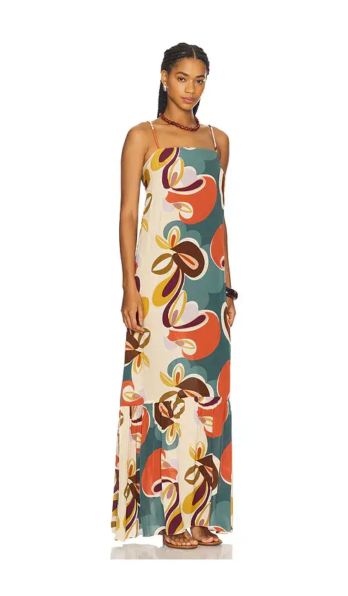 ADRIANA DEGREAS Organic Floral Long Dress | Thumbnail 2 ADRIANA DEGREAS Organic Floral Long Dress | Thumbnail 2