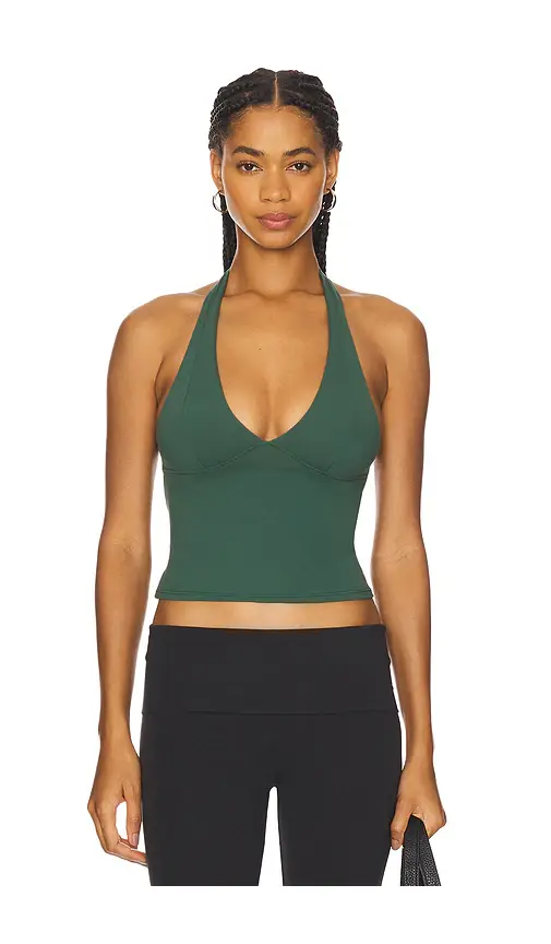 Free People x Intimately FP Still Here Halter In Pineneedle | Image 1 Free People x Intimately FP Still Here Halter In Pineneedle | Image 1
