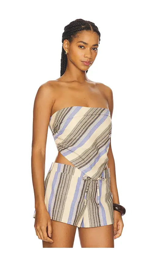 Faithfull Antibes Strapless Top | Thumbnail 2 Faithfull Antibes Strapless Top | Thumbnail 2