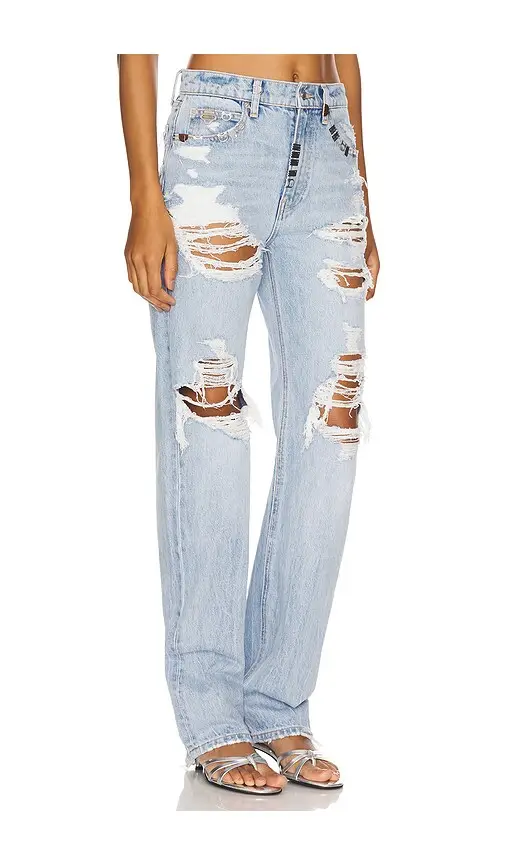 Alexander Wang Distressed Ez Mid Rise Jean | Thumbnail 2