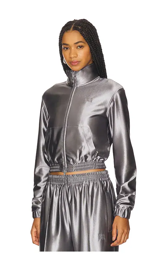 Alexander Wang Shrunken Zip-up Jacket | Thumbnail 2 Alexander Wang Shrunken Zip-up Jacket | Thumbnail 2
