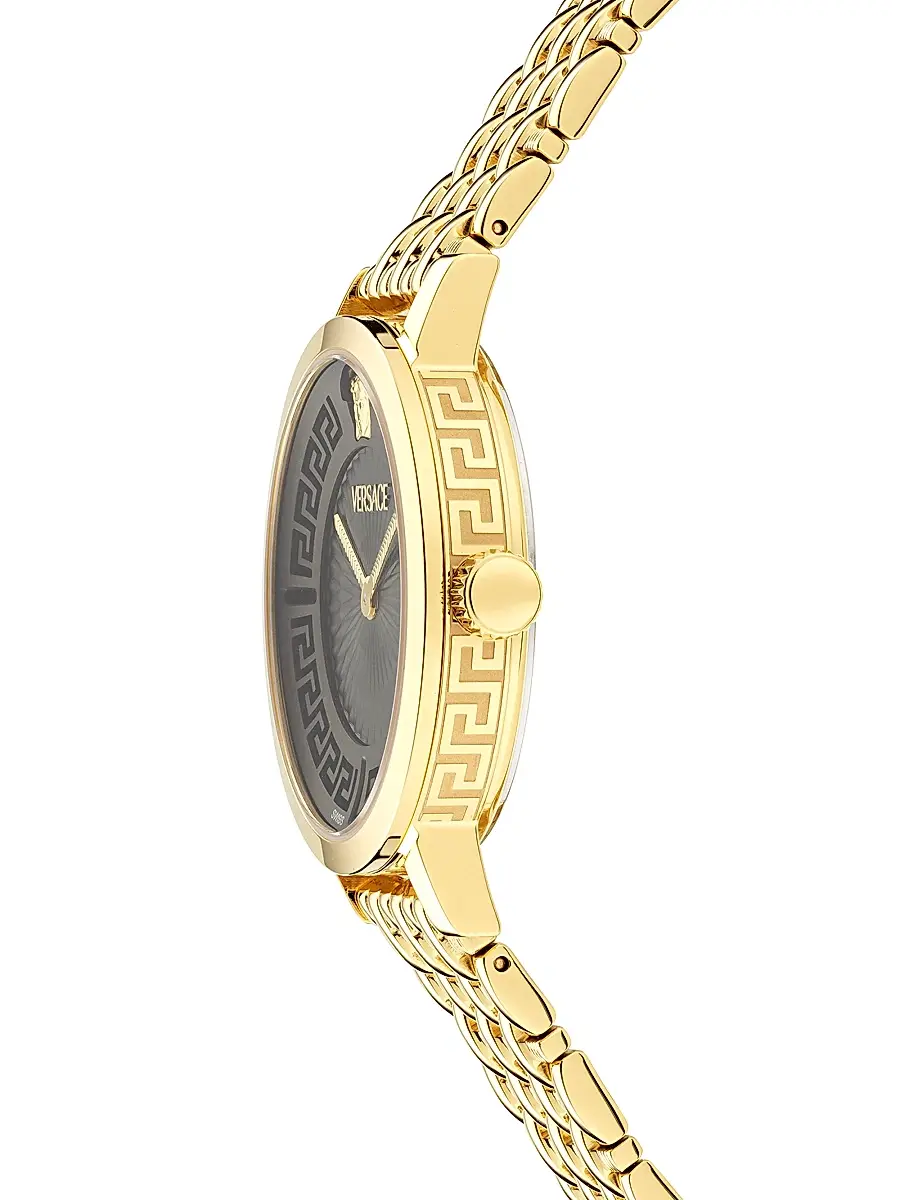 Versace Women's Greca Fortuna Goldtone Bracelet Watch/35MM - Yellow Gold | Thumbnail 3