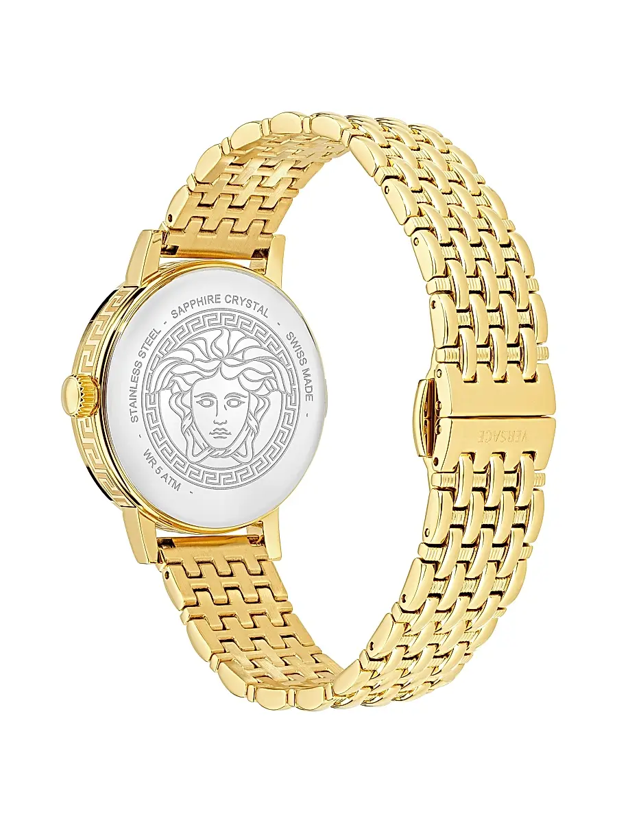 Versace Women's Greca Fortuna Goldtone Bracelet Watch/35MM - Yellow Gold | Thumbnail 4