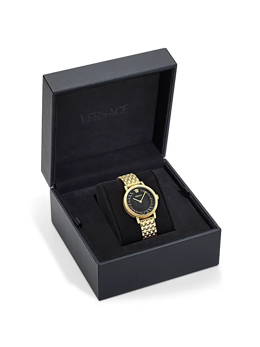 Versace Women's Greca Fortuna Goldtone Bracelet Watch/35MM - Yellow Gold | Thumbnail 5