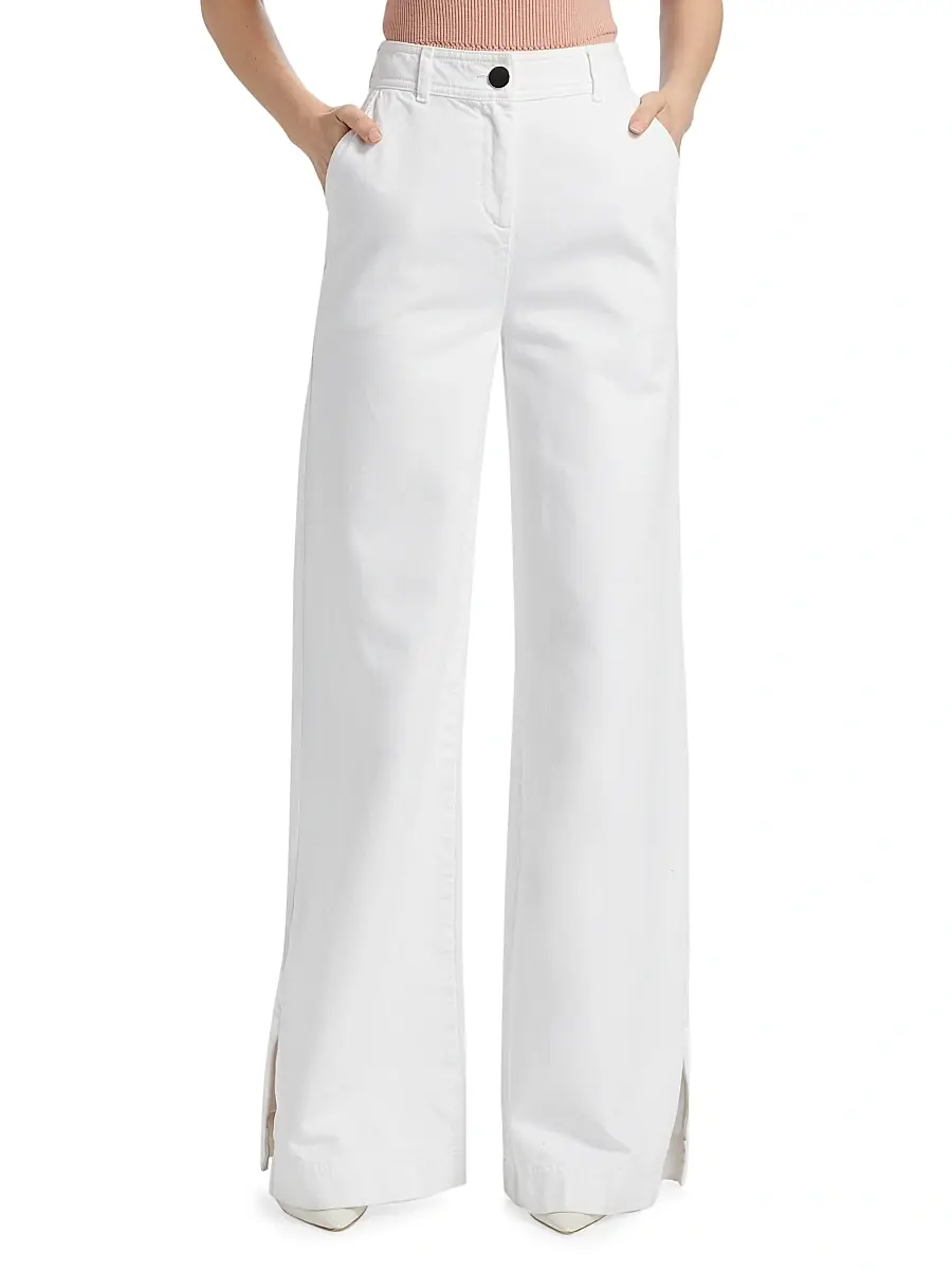 Toccin Women's Eileen Slit Wide-Leg Pants | Thumbnail 3