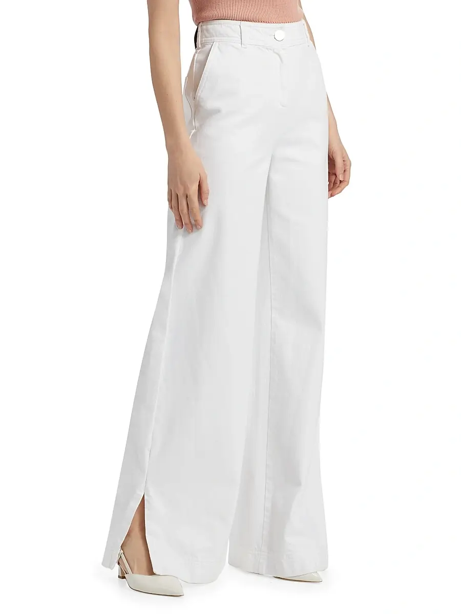 Toccin Women's Eileen Slit Wide-Leg Pants | Thumbnail 4