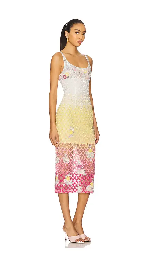LA FUORI x REVOLVE Valeria Jewel Embroidered Midi Dress | Thumbnail 2 LA FUORI x REVOLVE Valeria Jewel Embroidered Midi Dress | Thumbnail 2