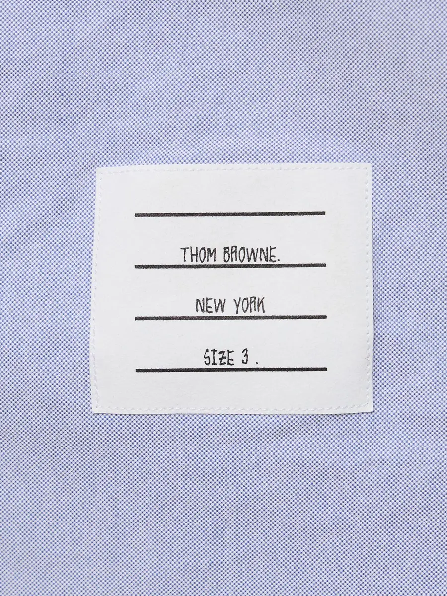 THOM BROWNE Straight Fit Button Down Shirt | Thumbnail 4