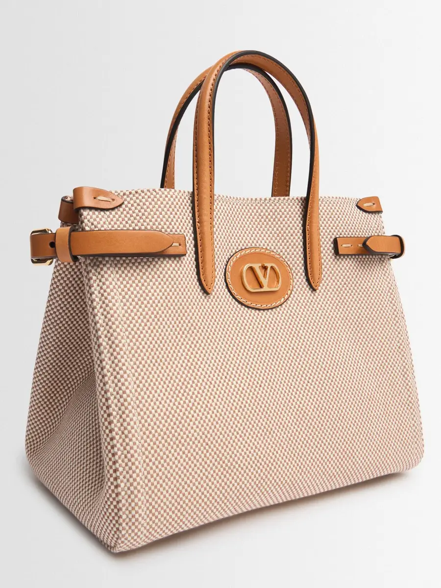 VALENTINO GARAVANI Small Antibes Canvas Top Handle Bag | Thumbnail 4
