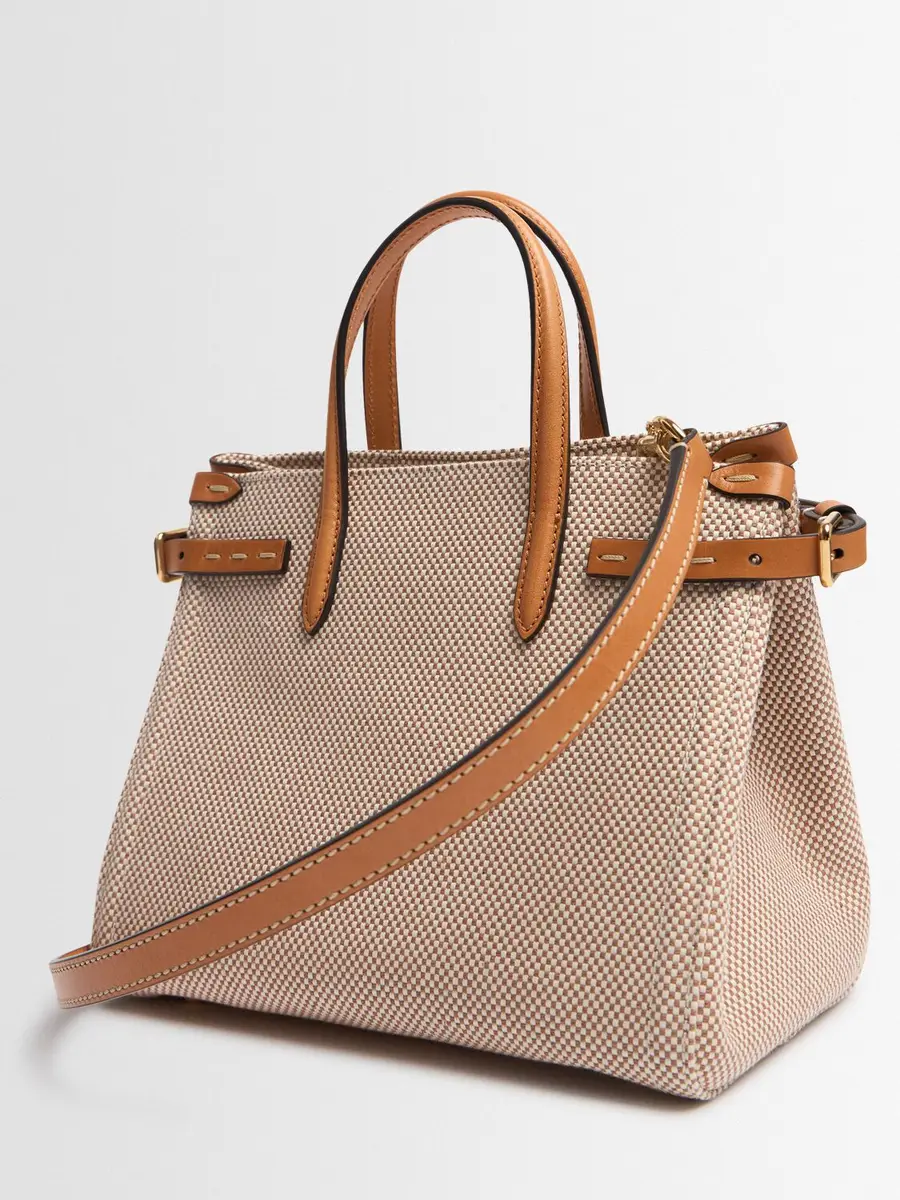 VALENTINO GARAVANI Small Antibes Canvas Top Handle Bag | Thumbnail 6