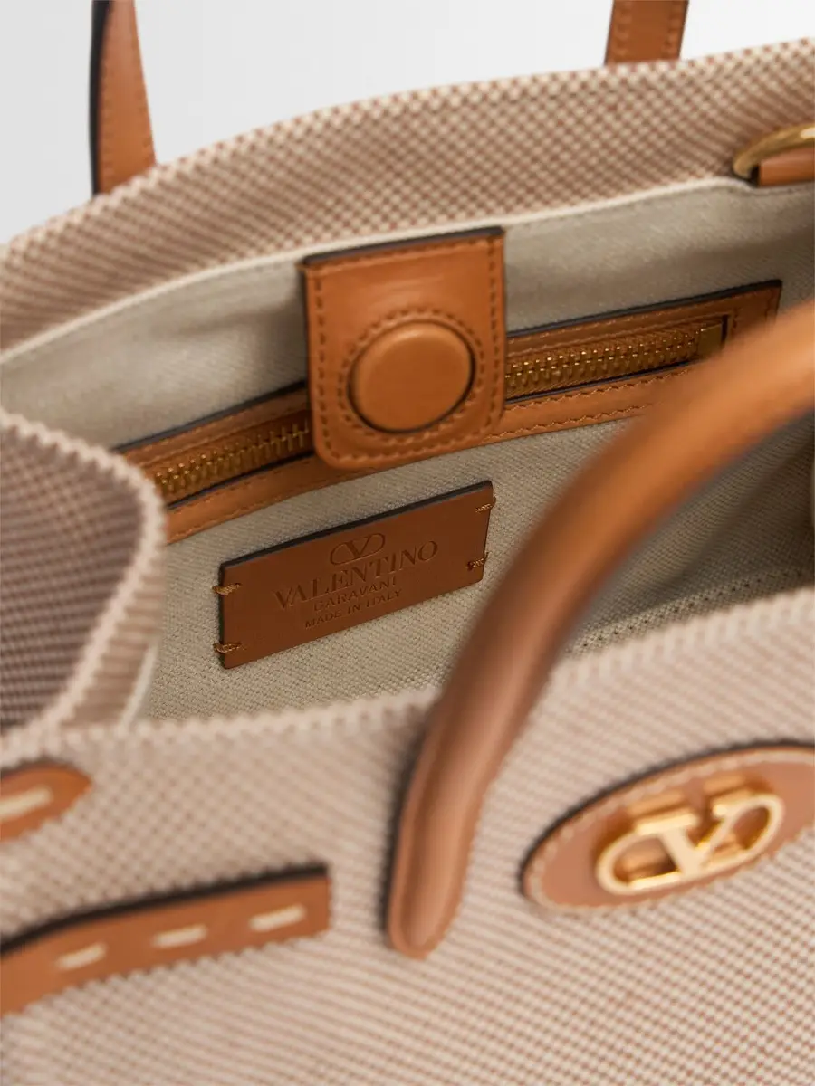 VALENTINO GARAVANI Small Antibes Canvas Top Handle Bag | Thumbnail 7