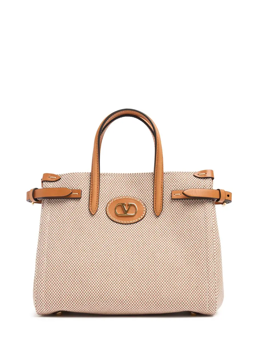 VALENTINO GARAVANI Small Antibes Canvas Top Handle Bag | Image 1 VALENTINO GARAVANI Small Antibes Canvas Top Handle Bag | Image 1